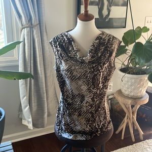 Women’s (L) Jones & Co. Sleeveless/drape neck